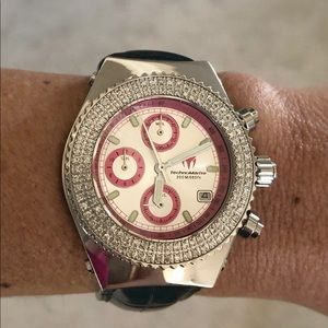 Techno Marine Diamond Bezel Watch